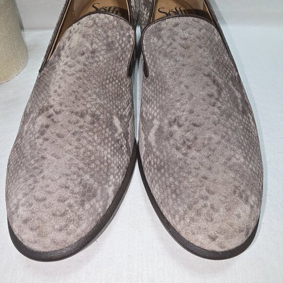 SOFFT WOMENS SEVERN LOAFER GRAY TAUPE SUEDE SNAKE SKIN SLIP ON LOAFERS SIZE 7.5 - Picture 6 of 8